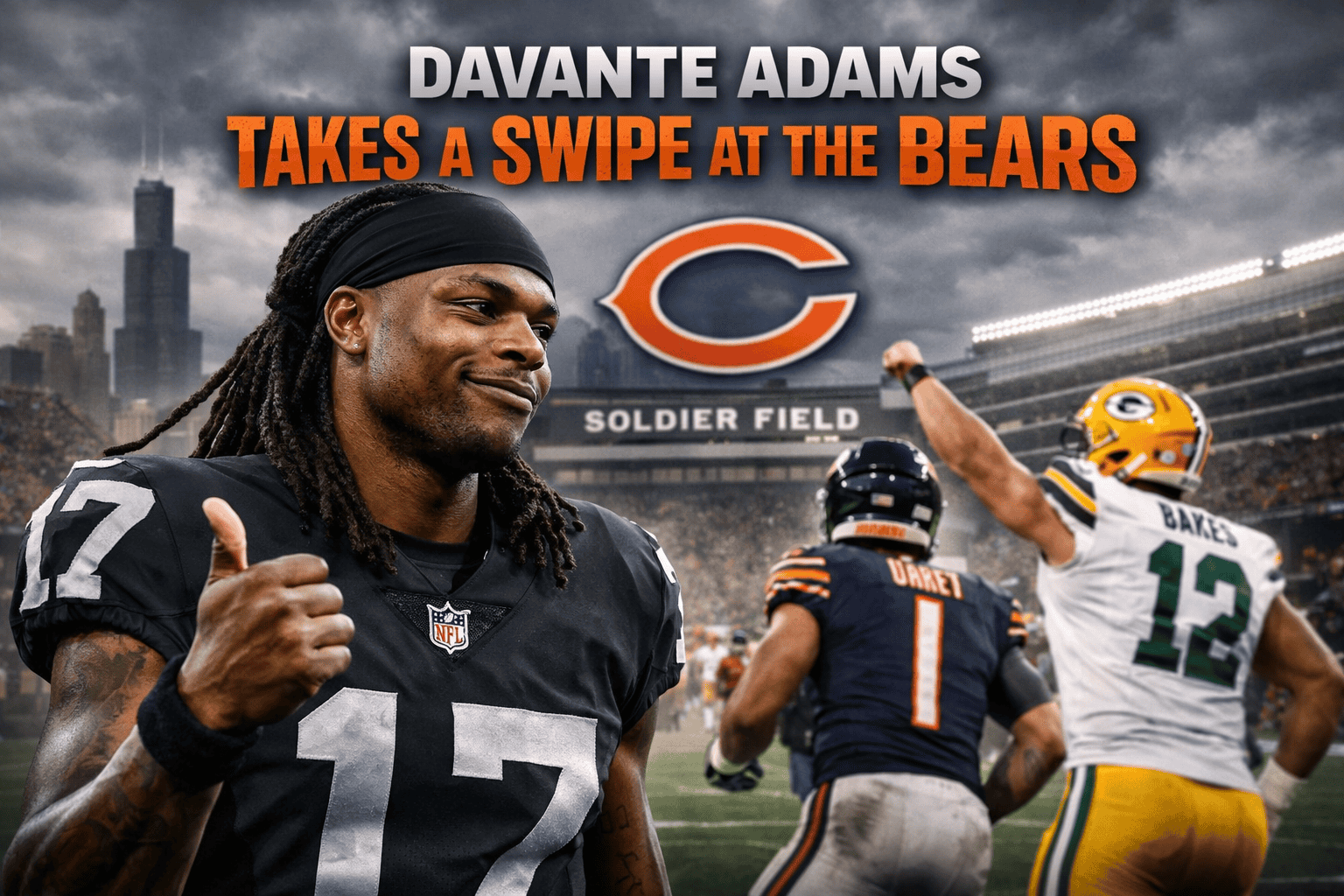 Davante Adams Takes a Swipe at the Bears
