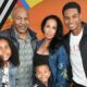 Mike Tyson with his wife, childrens and sol xochitl at an event